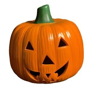 Halloween Ceramic Pumpkin Luminary Candle Holder Decoration by Dayton Hudson
